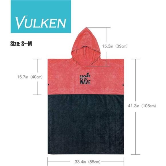 Extra Large Thick Hooded Beach Towel Changing Robe. Surf Poncho Women - Picture 5 of 8